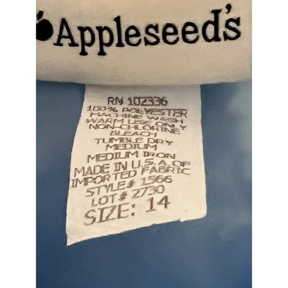 Appleseed’s Blue Floral Print Skirt Size 14 Elastic Waist Vintage Lined - Picture 6 of 7